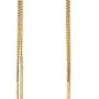 Nine West Black Flower & Chain Linear Drop Earrings Nine West Black Flower & Chain Linear Drop Earrings