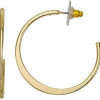 Nine West Gold Tone Flat Edge C-Hoop Earrings Nine West Gold Tone Flat Edge C-Hoop Earrings