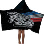 Jay Franco Disney Millennium Falcon Kids Hooded Bath/Pool/Beach Towel, Star Wars Black Jay Franco Disney Millennium Falcon Kids Hooded Bath/Pool/Beach Towel, Star Wars Black