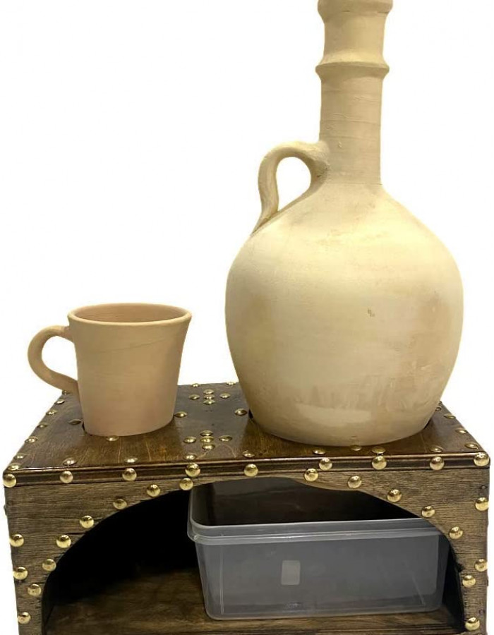 White Clay Pottery Water Jar White Clay Pottery Water Jar