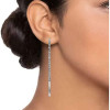 Nine West Simulated Crystal Oval Hoop Earring Nine West Simulated Crystal Oval Hoop Earring