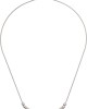 Napier Women's Silver/White Single Bar Frontal Necklace   