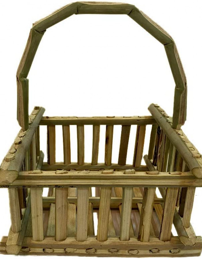 Wooden Basket With Handle Wooden Basket With Handle