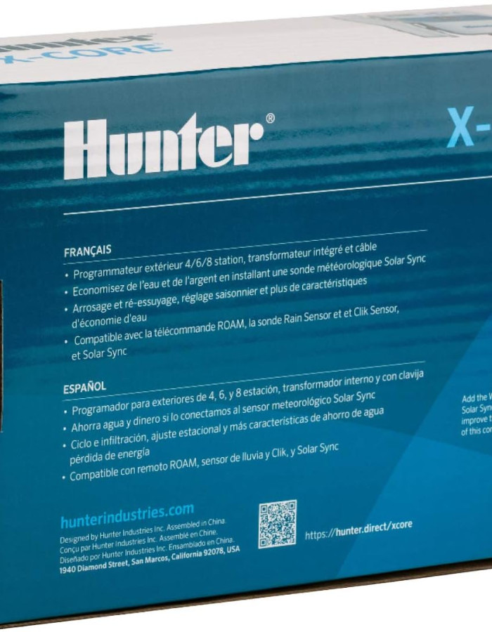 وحدة تحكم خارجية بالري 4 محطات اكس كور من هنتر XC400 وحدة تحكم خارجية بالري 4 محطات اكس كور من هنتر XC400